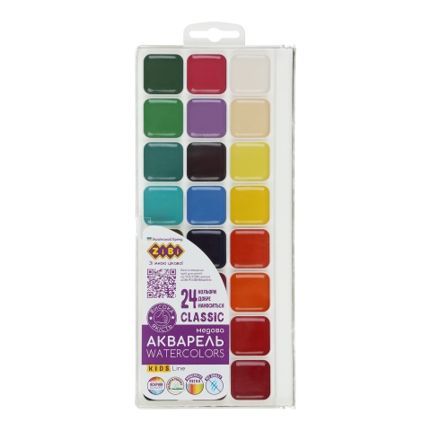 Акварель CLASSIC 24 кольора ZiBi ZB.6587