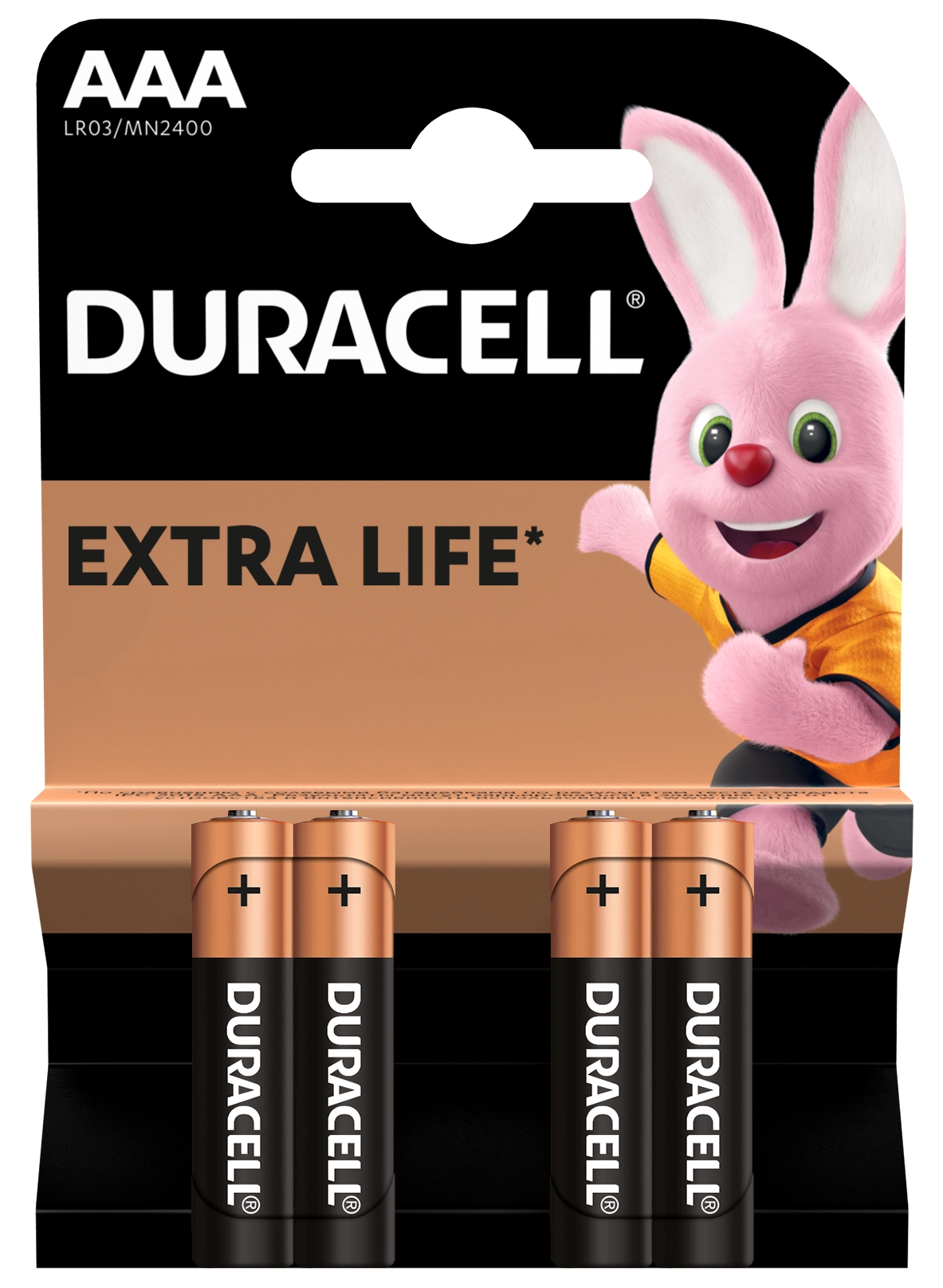 Батарейка DURACELL LR03 MN2400 1x4 шт. (AAA) 1.5V