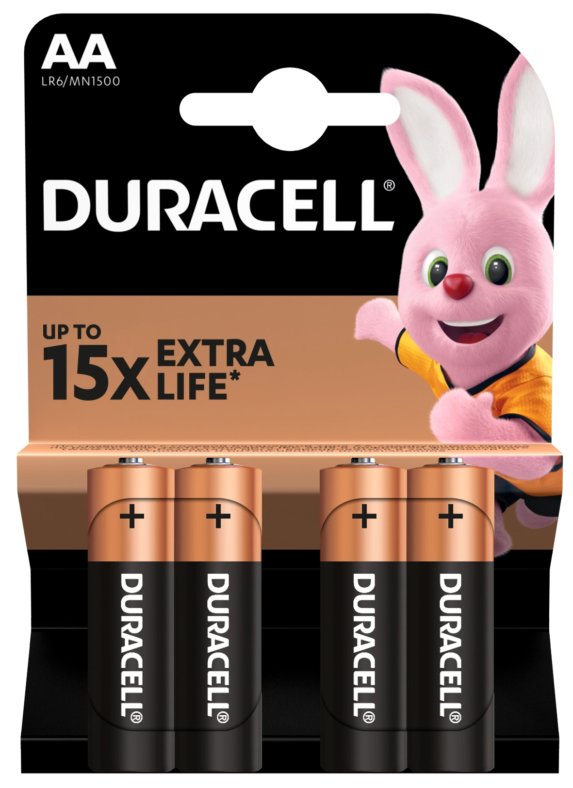 Батарейка DURACELL LR06 MN1500 1x4 шт. (AA) 1.5V