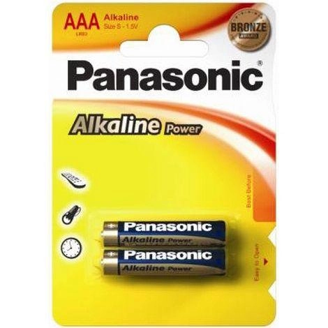 Батарейка Panasonic ALKALINE POWER лужна AAA блістер, 2 шт. (LR03REB/2BP)