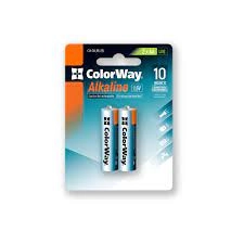 Батарейка СolorWay Alkaline Power лужні AA (2шт) blister