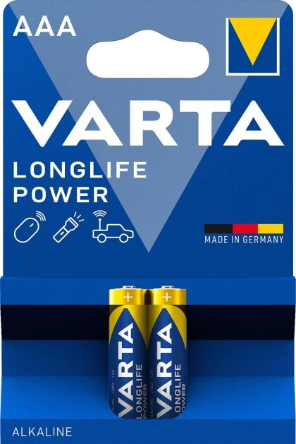 Батарейка VARTA LONGLIFE Power AAA BLI 2 ALKALINE