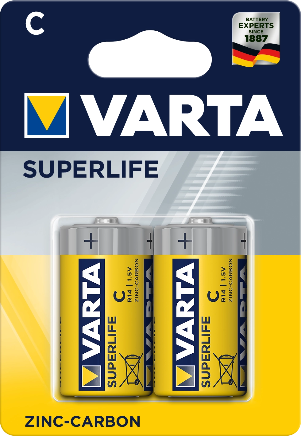 Батарейка VARTA SUPERLIFE C BLI 2