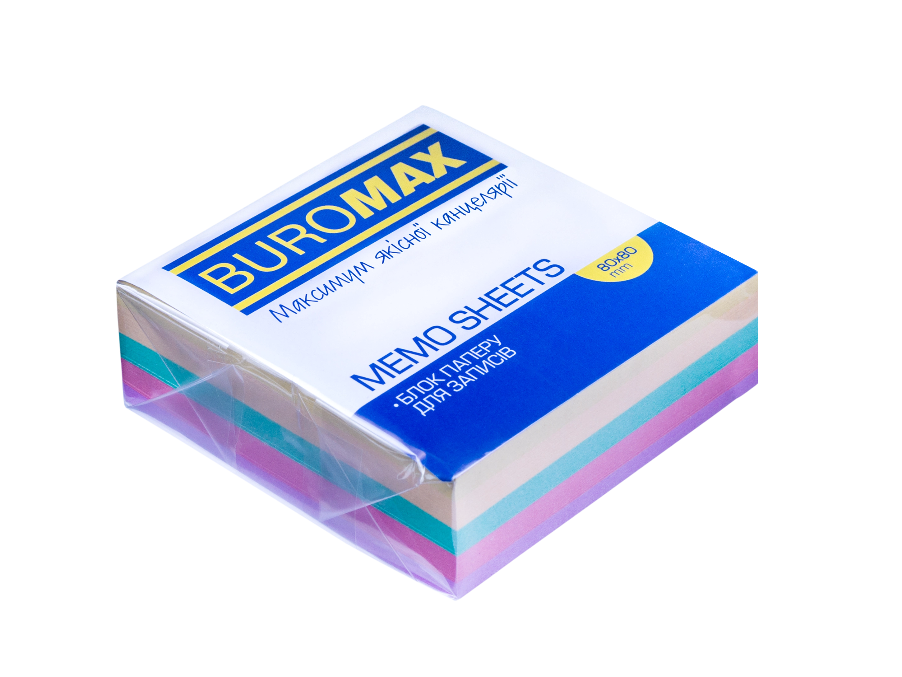 Блок паперу Декор непроклеєний 80х80х30мм BM.2273 Buromax
