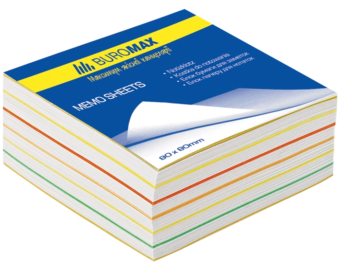 Блок паперу мікс кл. 80х80х30мм BM.2232
