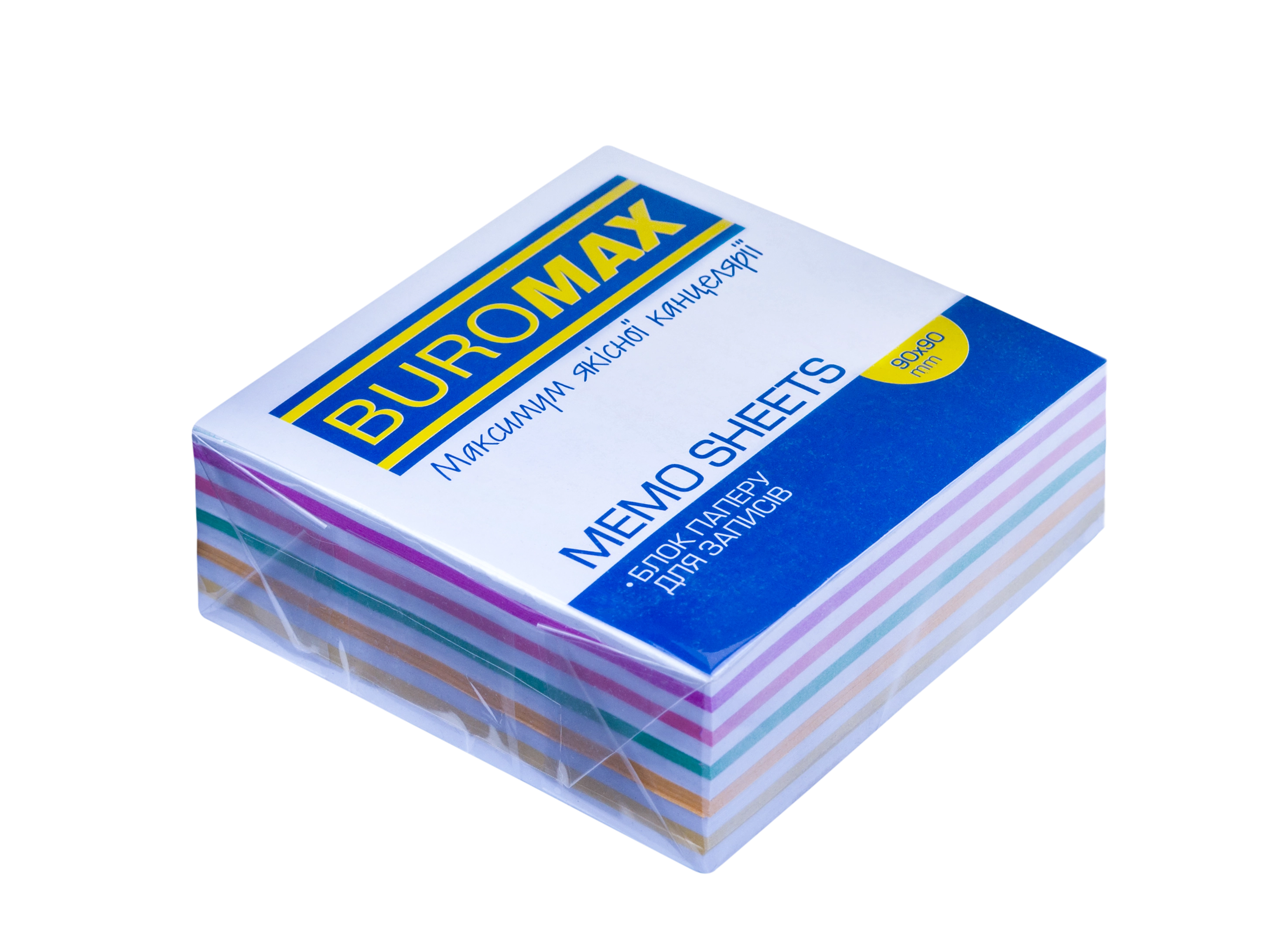 Блок паперу мікс проклеєний 90х90х30мм BM.2256 Buromax