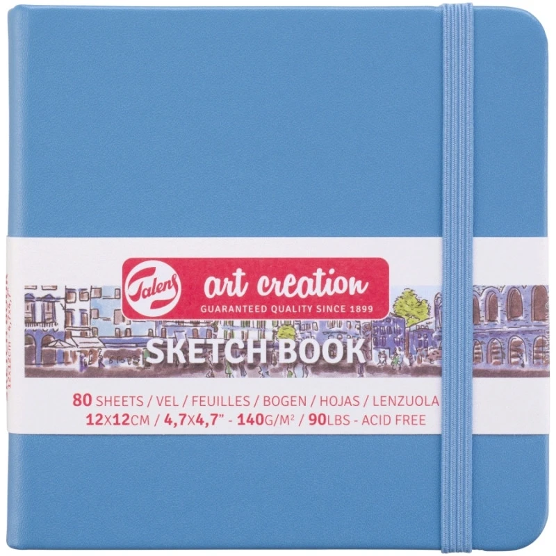 Блокнот для графіки Talens Art Creation 140г/м2, 12*12см, 80л., Lake Blue, Royal Talens