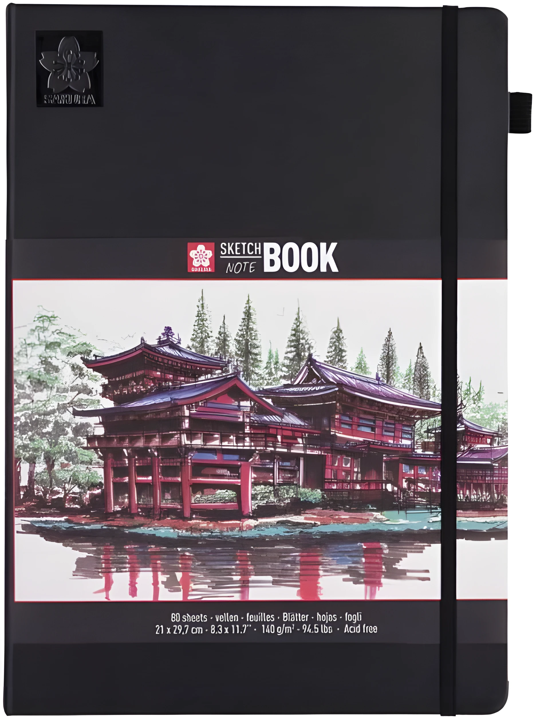 Блокнот Sakura Sketch 140 г/м2 21х29,7 см 80 л кремово-білий Sakura