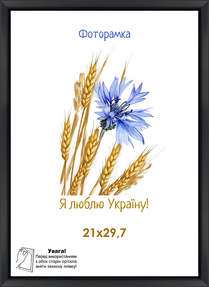 Фоторамка Ліра чорний оргскло 21х30 см