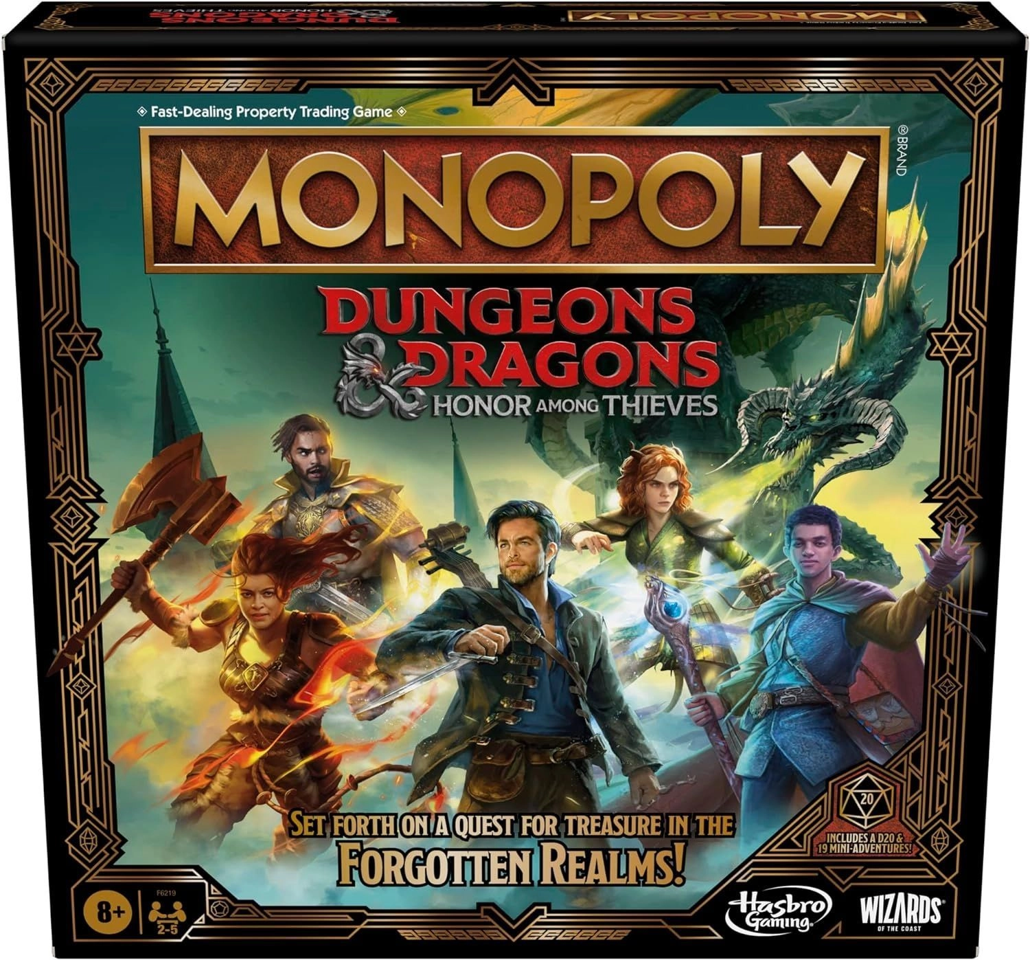 Гра настільна Monopoly Dungeons & Dragons: Honor Among Thieves Монополія D&D: Честь злодіїв Англійською