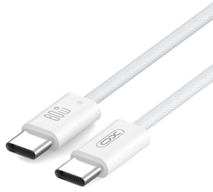 кабель XO NBQ273 Imitation Series Type-C to Type-C - 60W - 1m (Білий)