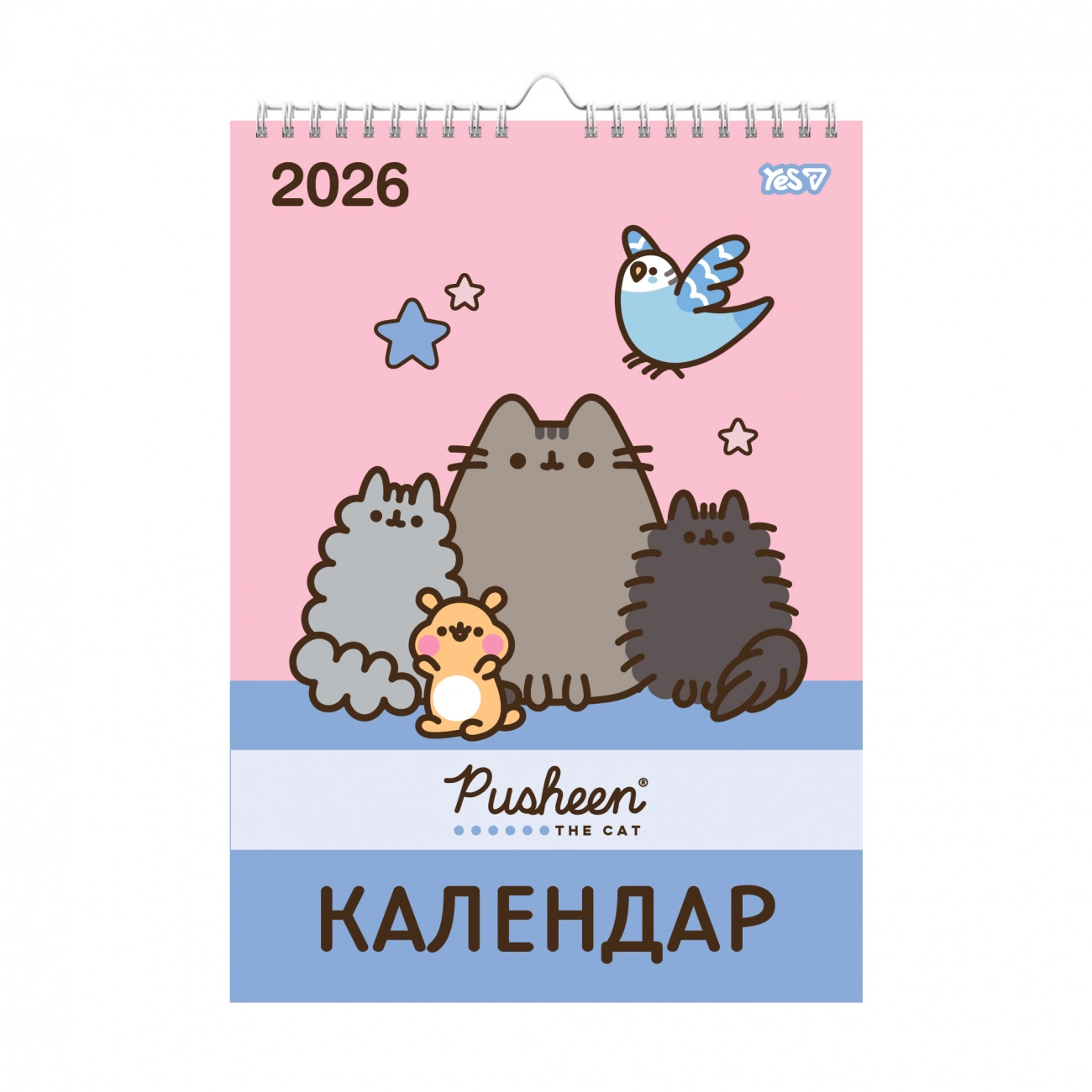 Календар-планер настінний А3 2026 Yes Pusheen
