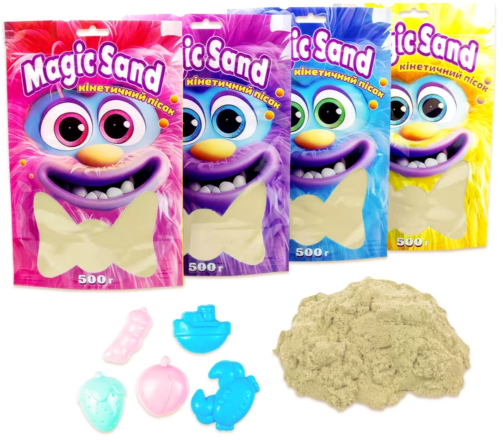 Кінетичний пісок Magic sand в пакеті 39403-1 класичний 500г