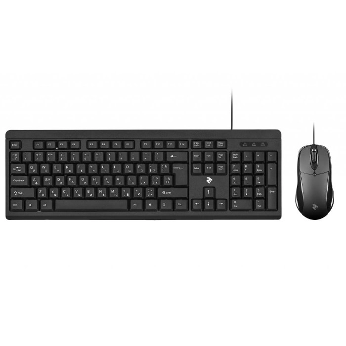 Комплект дротовий клавіатура та миша 2E MK401 USB Black (2E-MK401UB_UA)