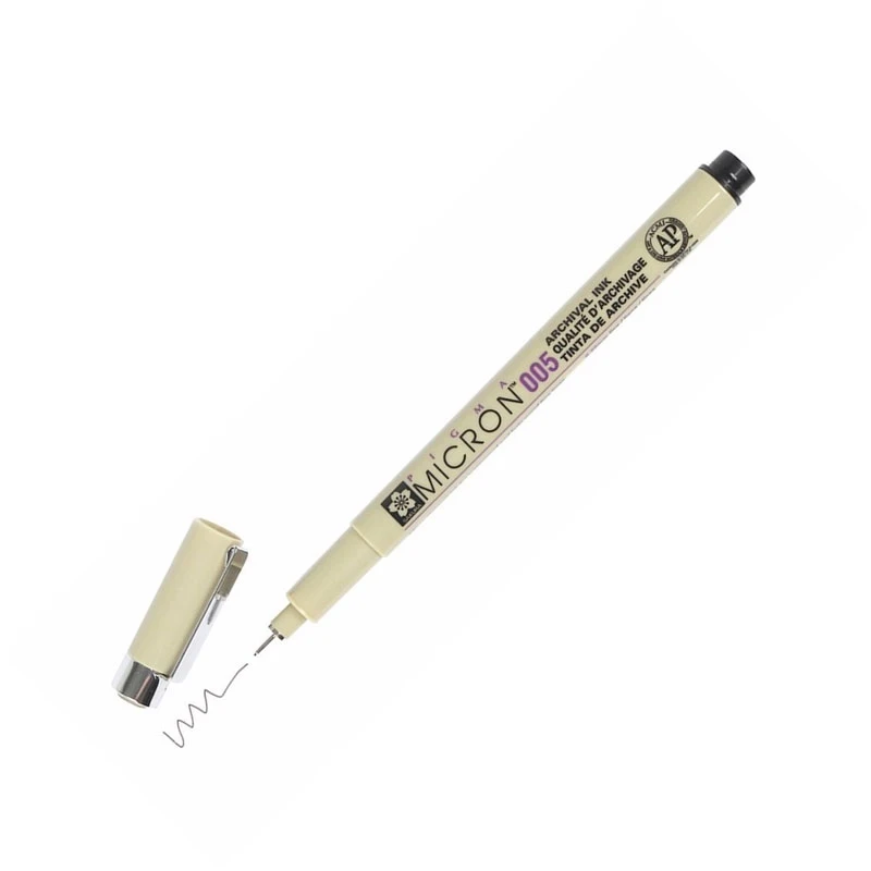 Лінер PIGMA Micron (0.05), 0,2мм, Чорний, Sakura