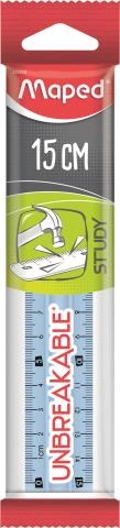 Лінійка 15 см STUDY UNBREAKABLE MAPED MP.245310