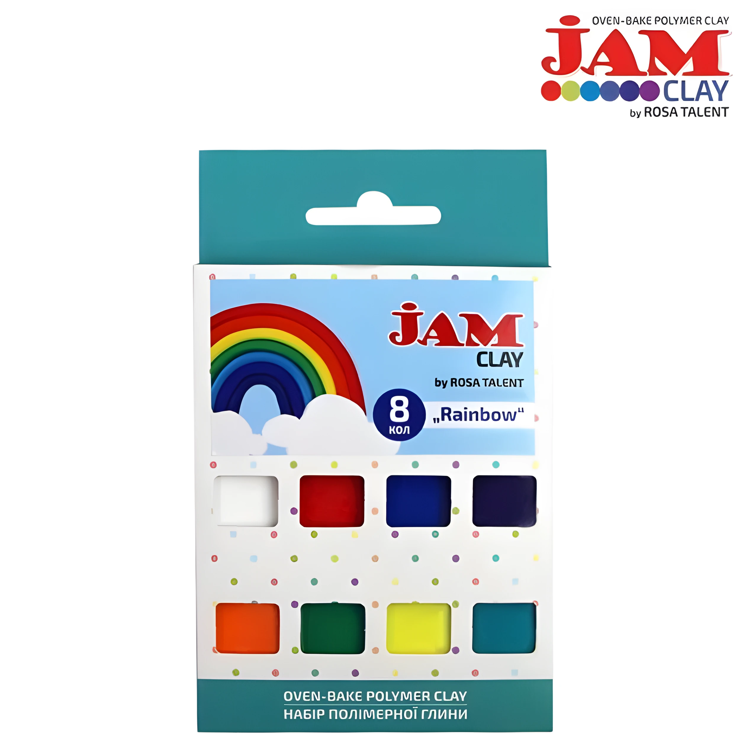 Набір пластики “Rainbow“, 8х20г, Jam Clay