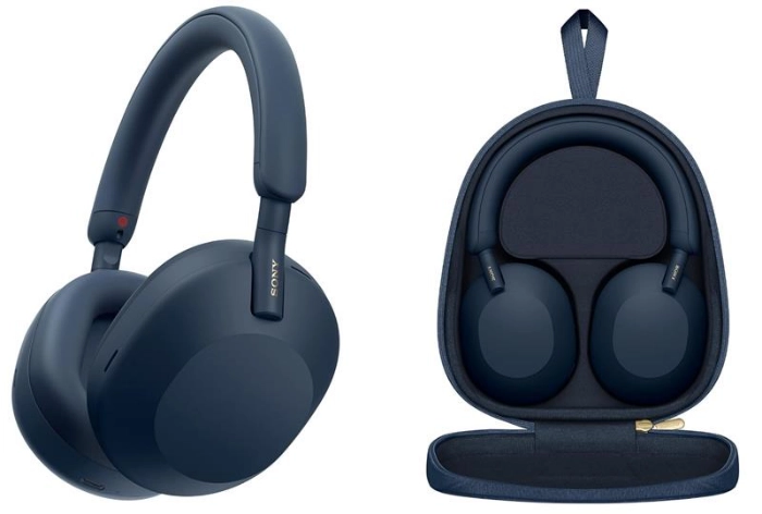 Навушники Over-ear Sony WH-1000XM5 BT 5.2, ANC, Hi-Res, AAC, LDAC, Wireless, Mic, Чорний