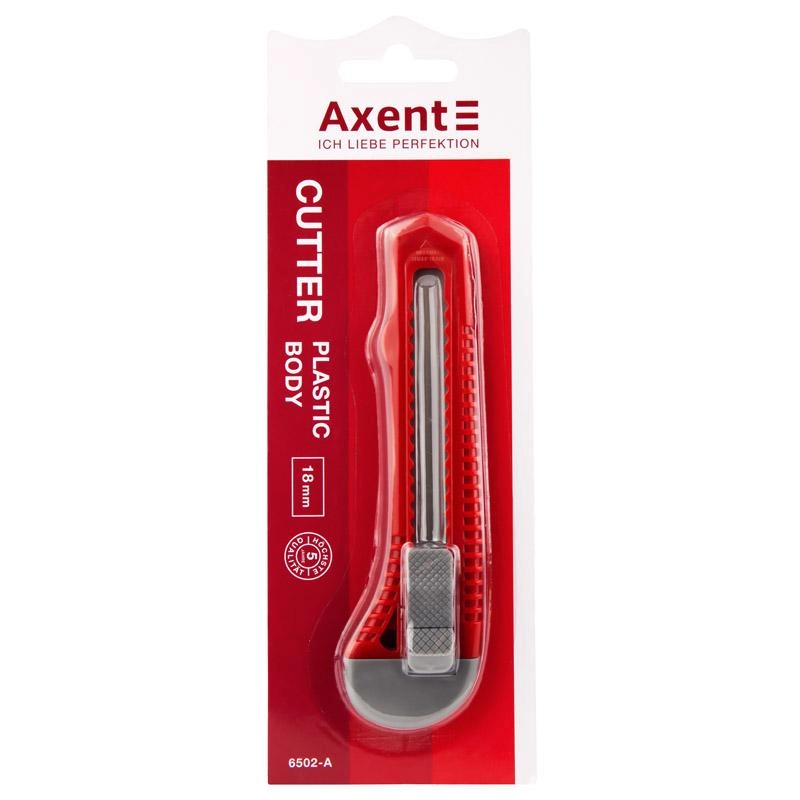Ніж канцелярський 18мм 6502-A Axent асорті