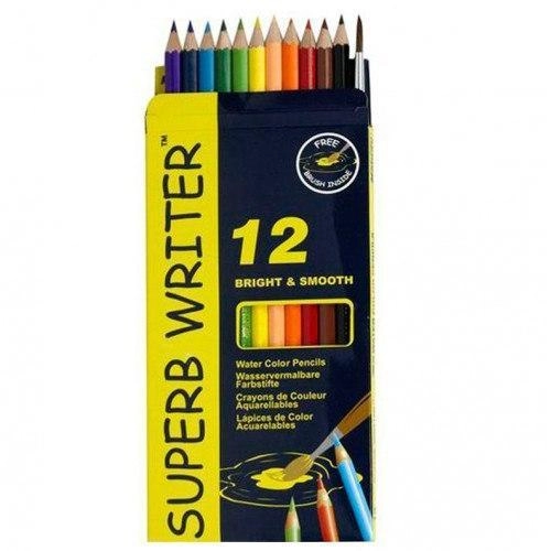 Олівці акварельні 12 кольорів Superb Writer 4120-12СВ MARCO