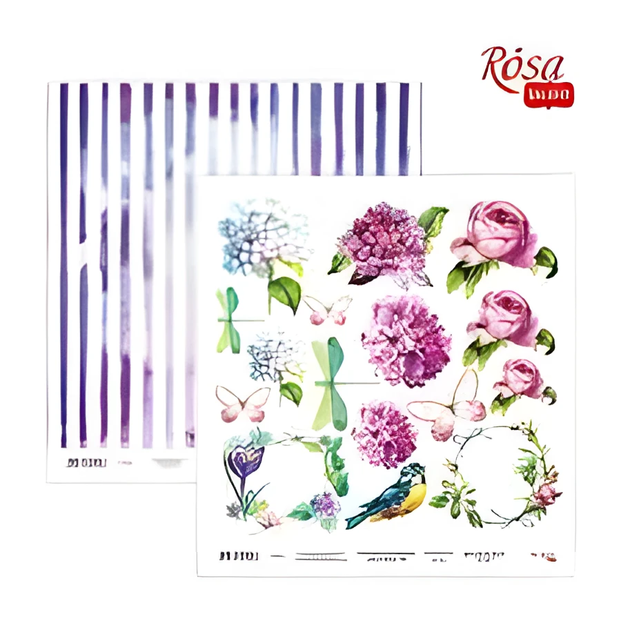 Папір для скрапбукінгу „Floral Poem“ 19, двосторонній, 30х30см, 200г/м2, ROSA TALENT