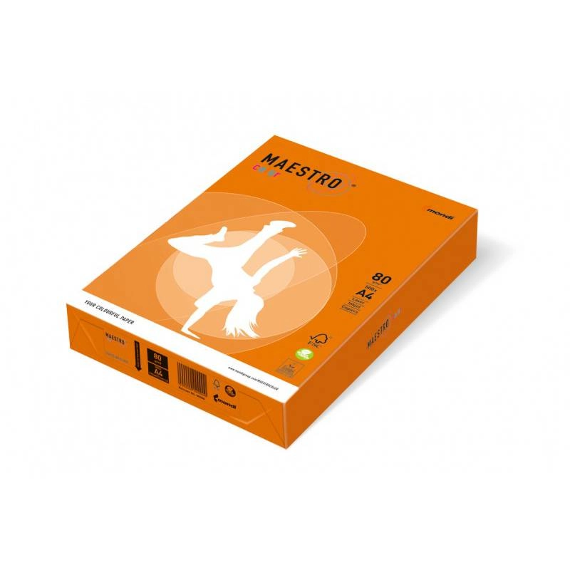 Папір кольоровий A4 80г/м Intensive 500арк. OR43 (помар.) Maestro Color