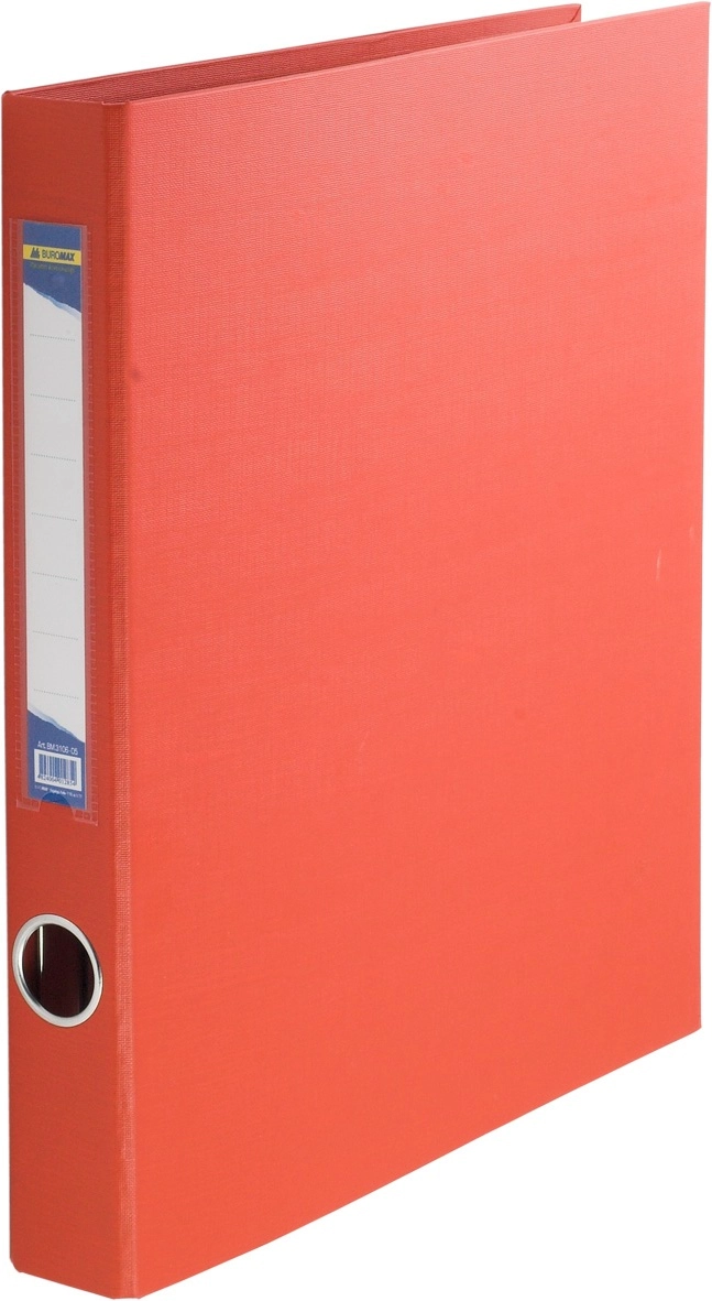 Папка А4 4 кільця PVC 40мм 3106 Buromax червона