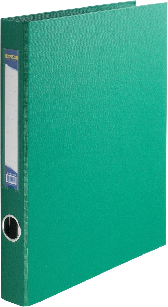 Папка А4 4 кільця PVC 40мм 3106 Buromax зелена