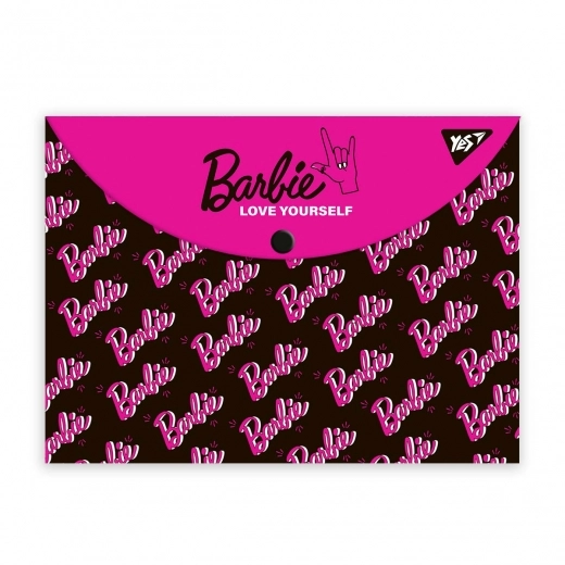 Папка-конверт А4 YES на кнопці Barbie