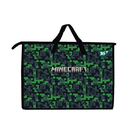 Папка-портфель А3 Yes Minecraft з тканинними ручками
