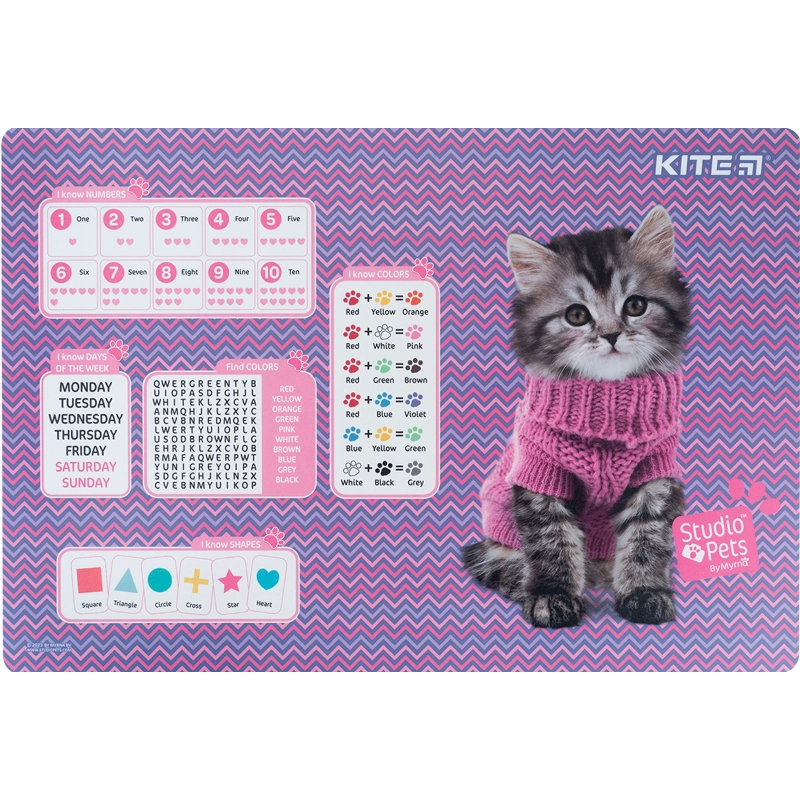 Підкладка для письма 42 5x29см PP Kite