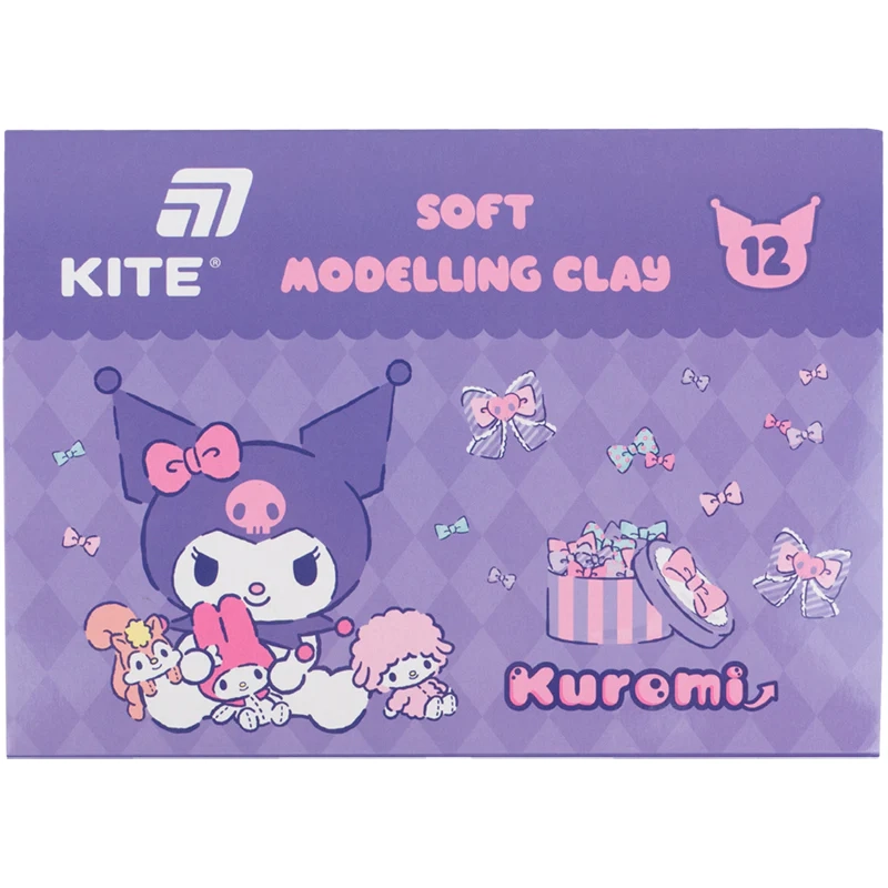 Пластилін восковий 12 кольорів Kite 240 г HK