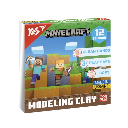 Пластилін Yes Minecraft 12 кол 240г