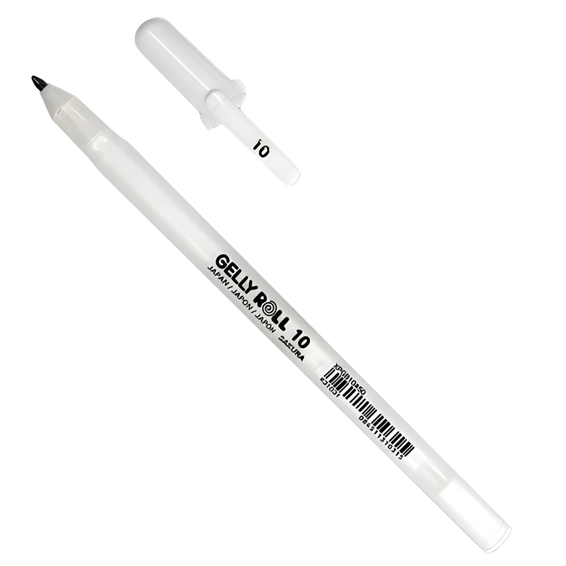 Ручка гелева, Біла 10 BOLD (лінія 0.5mm), Gelly Roll Basic, Sakura