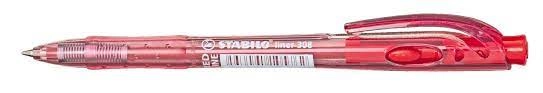 Ручка кулькова автоматична червона STABILO 308/40