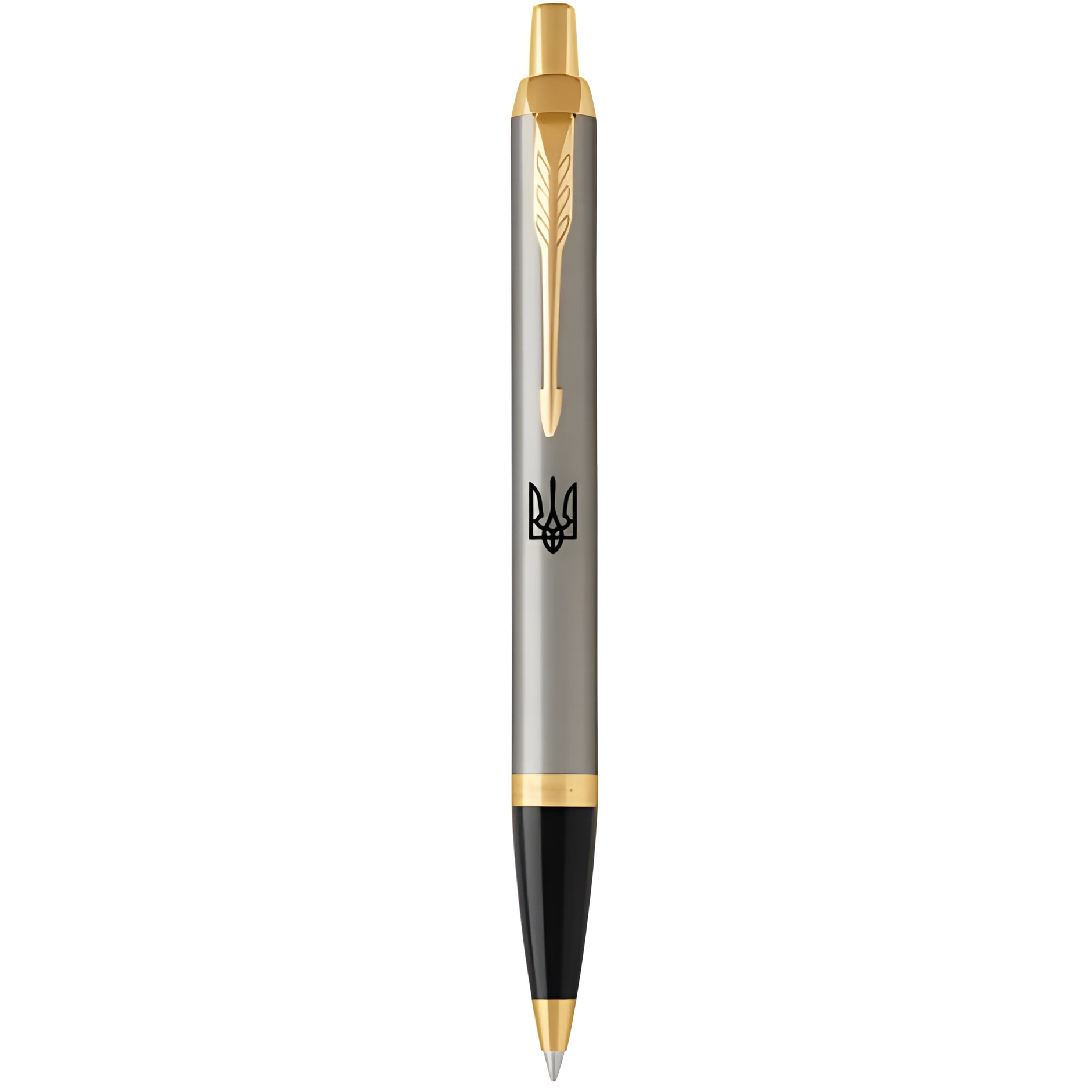 Ручка кулькова Parker IM 17 UKRAINE Brushed Metal Тризуб 22232_TR