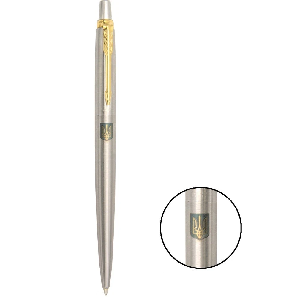 Ручка кулькова Parker Jotter 17 UKRAINE Герб України жовто-синій 16032_T005c