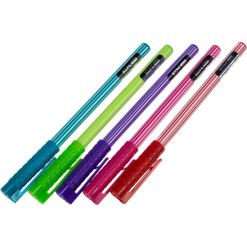 Ручка масляна Economix TROPIC 0,7 мм, пише синім