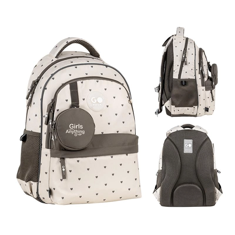 Рюкзак GoPack Education 182M Beige Polka Dots GO26-182M-3