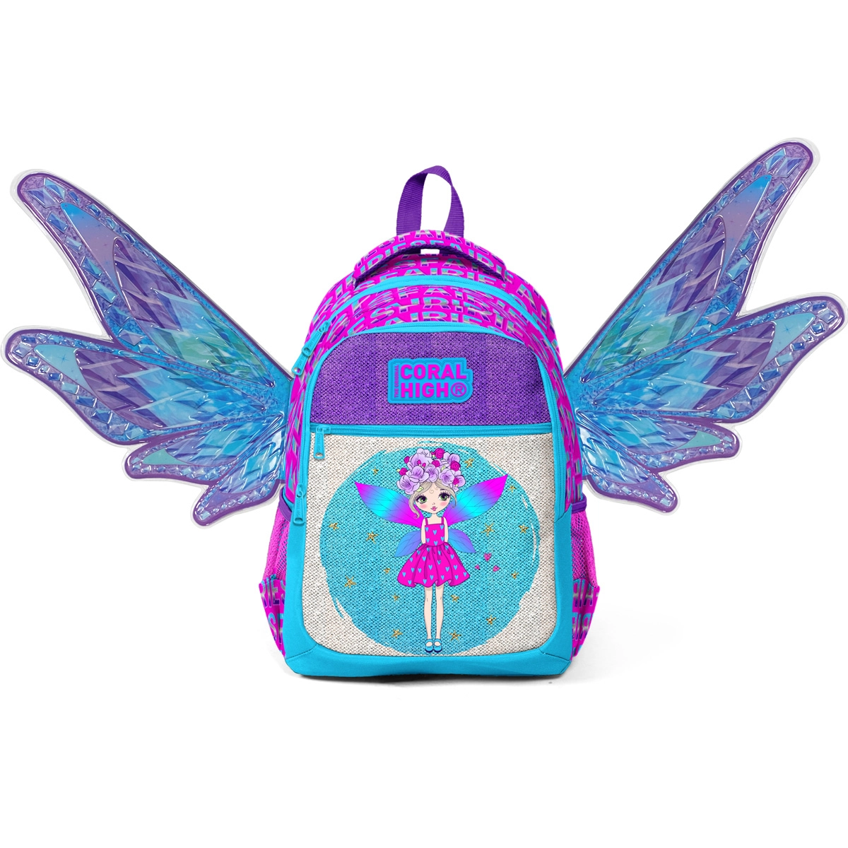 Рюкзак шкільний Coral High з крилами