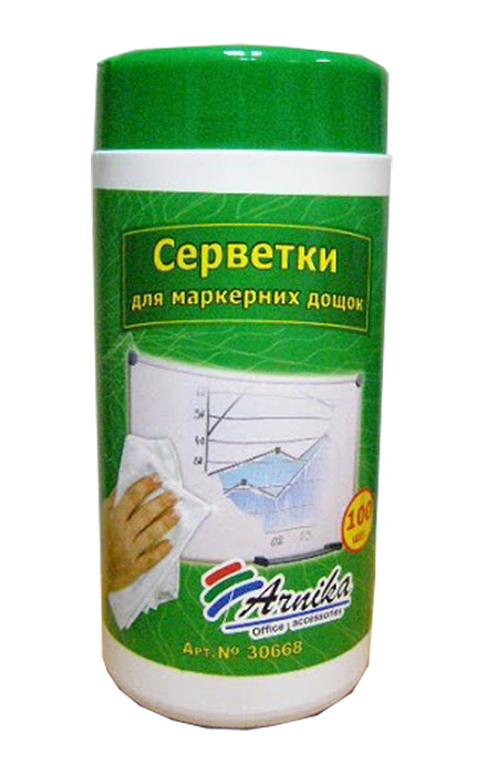 СЕРВЕТКИ для маркерних дошок ARNIKA 30668 100шт