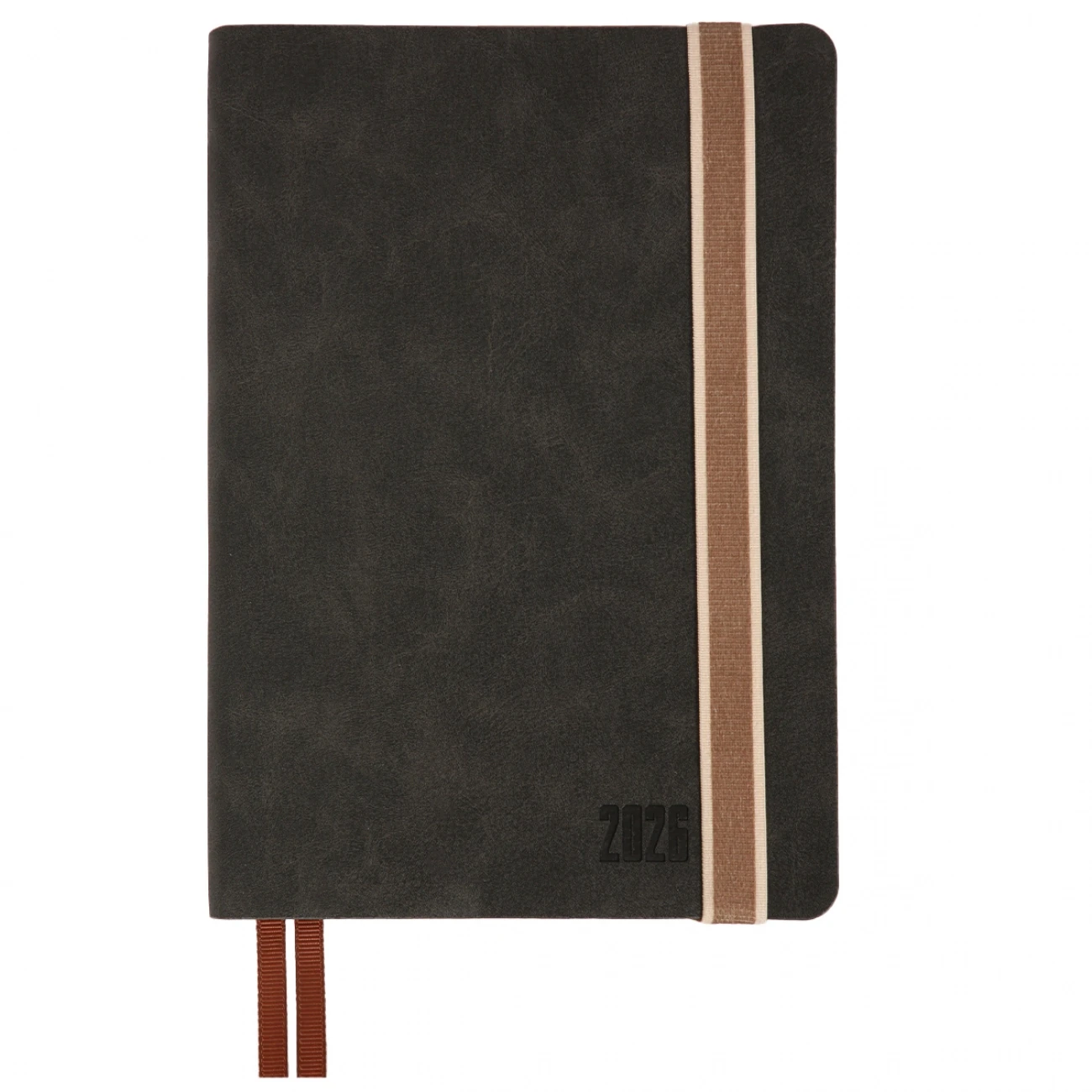 Щоденник датований А5 2026 Leo Planner Trend м`який чорний