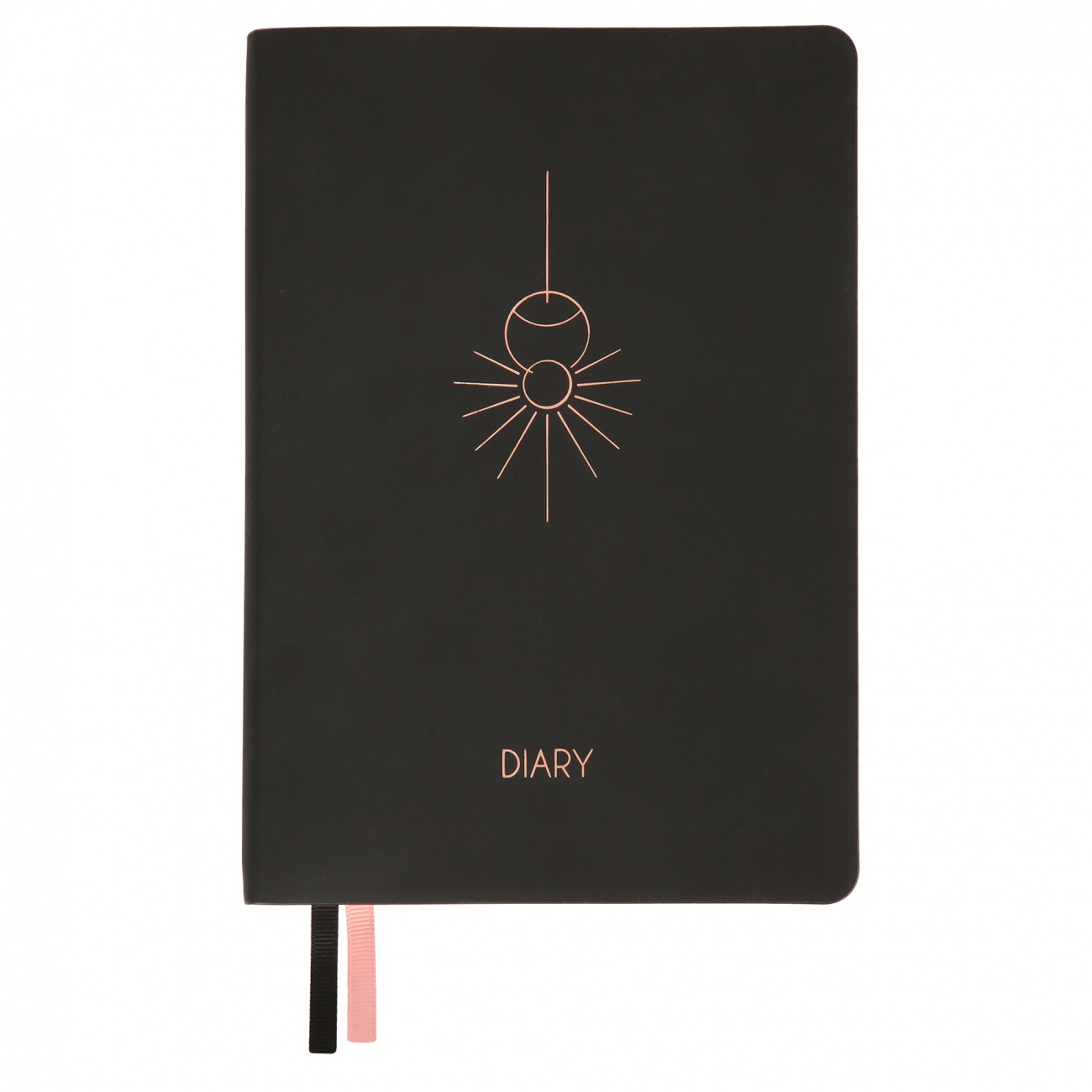 Щоденник недатований А5 Leo Planner Hypnotic м`який чорний