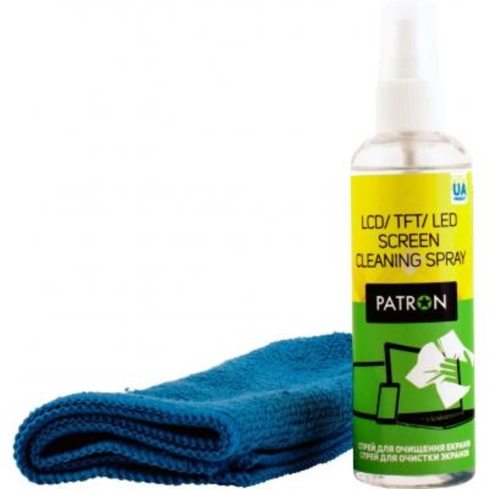 Спрей для екранів + серветка Patron for TFT/LCD/LED 100мл (F3-017)