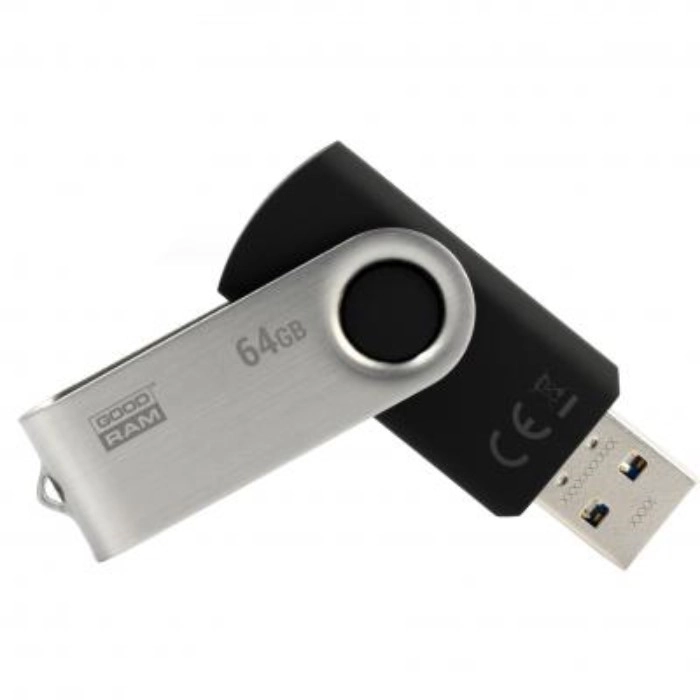 USB флеш накопичувач GOODRAM 64GB Twister Black USB 2.0 (UTS2-0640K0R11)