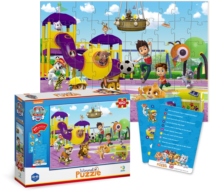 Вімельпазл на 60 елементів Dodo Paw Patrol На прогулянці