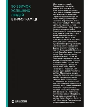 50 звичок успішних людей в інфографіці | купити книгу онлайн