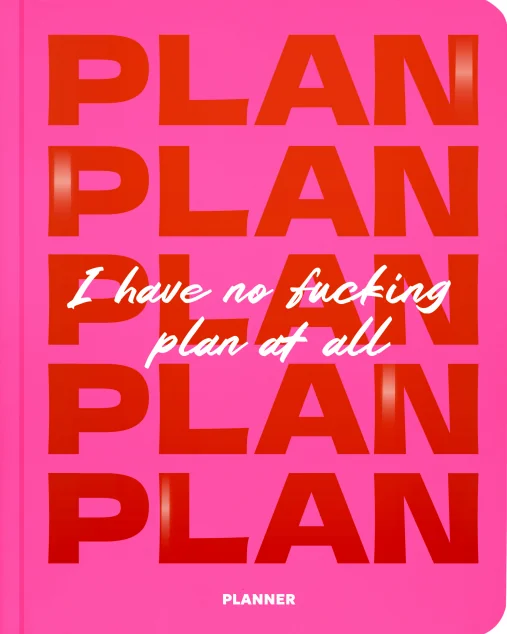 Блокнот для планування «I Have No Plan at All» (рожевий)