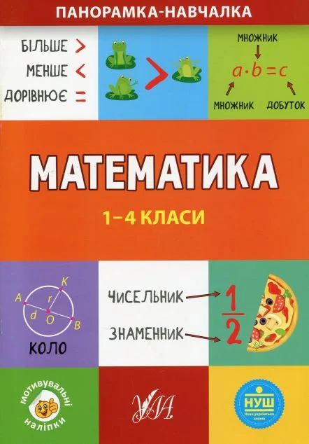 Панорамка-навчалка. Математика. 1-4 класи — Книги для школи